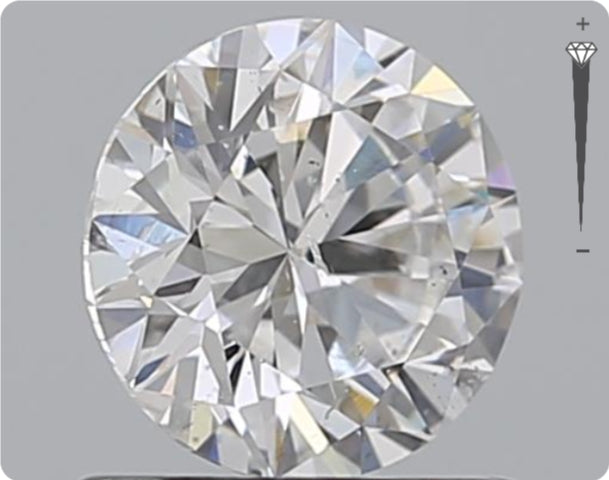 Natural 0.90ct GIA Diamond | Color D | Clarity SI2 | Round Cut | EX EX EX #D10406