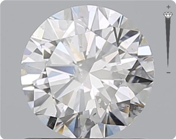 Natural 0.90ct GIA Diamond | Color D | Clarity SI2 | Round Cut | EX EX EX #D10406