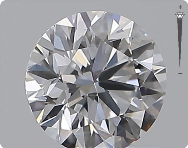 Natural 0.58ct GIA Diamond | Color D | Clarity VVS1 | Round Cut | EX EX EX #D10408