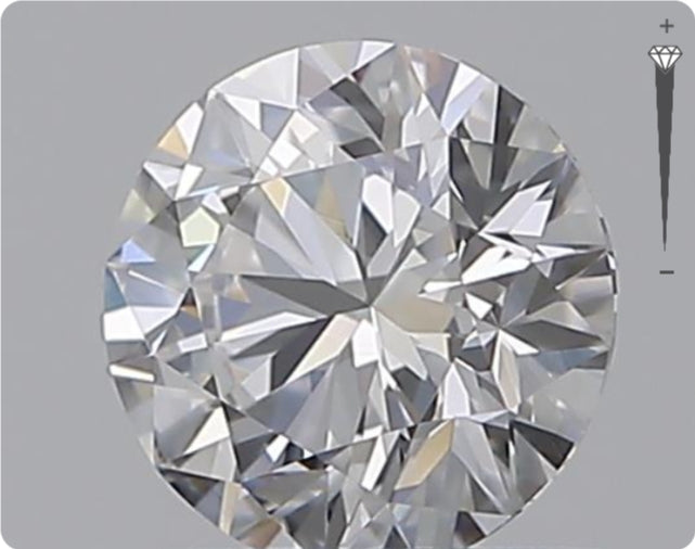Natural 0.58ct GIA Diamond | Color D | Clarity VVS1 | Round Cut | EX EX EX #D10408