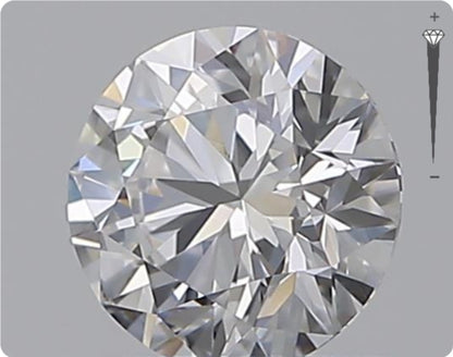 Natural 0.58ct GIA Diamond | Color D | Clarity VVS1 | Round Cut | EX EX EX #D10408