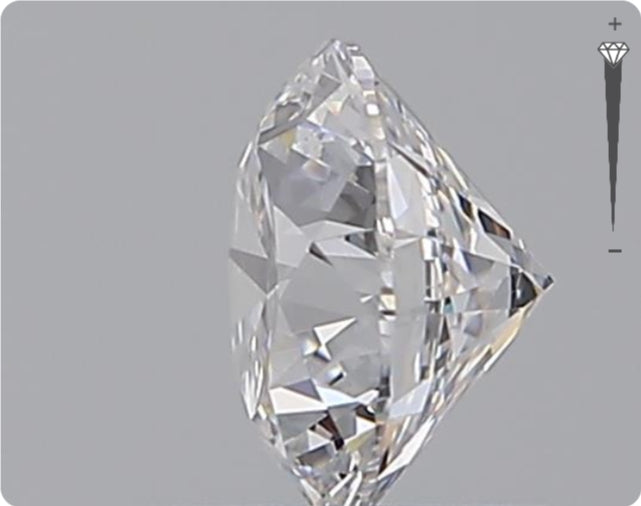 Natural 0.58ct GIA Diamond | Color D | Clarity VVS1 | Round Cut | EX EX EX #D10408