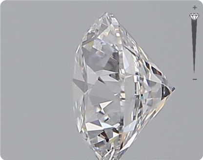 Natural 0.58ct GIA Diamond | Color D | Clarity VVS1 | Round Cut | EX EX EX #D10408