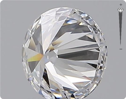 Natural 0.58ct GIA Diamond | Color D | Clarity VVS1 | Round Cut | EX EX EX #D10408