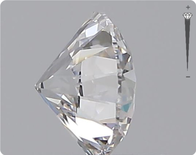 Natural 0.58ct GIA Diamond | Color D | Clarity VVS1 | Round Cut | EX EX EX #D10408