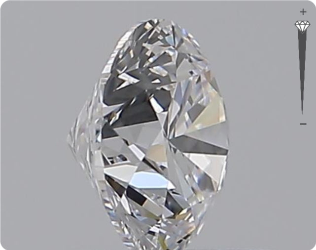 Natural 0.58ct GIA Diamond | Color D | Clarity VVS1 | Round Cut | EX EX EX #D10408
