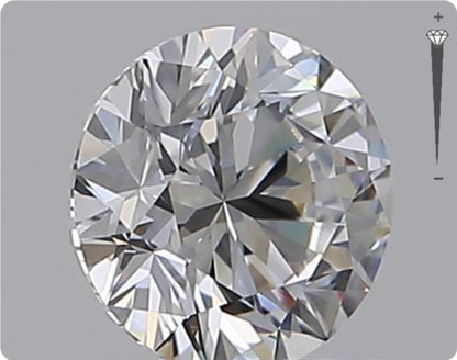 Natural 0.58ct GIA Diamond | Color D | Clarity VVS1 | Round Cut | EX EX EX #D10408