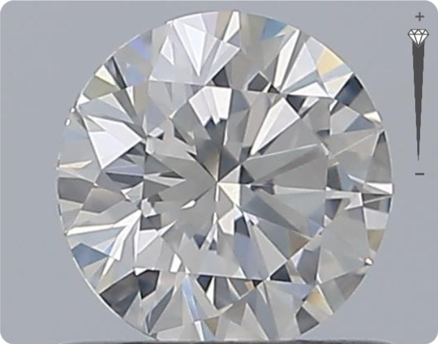 Diamant naturel 0.56ct GIA | Couleur E | Pureté SI2 | Taille ronde | EX EX EX #D10409