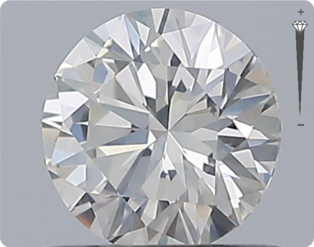 Diamant naturel 0.56ct GIA | Couleur E | Pureté SI2 | Taille ronde | EX EX EX #D10409