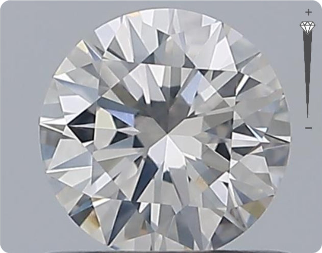 Diamant naturel 0.56ct GIA | Couleur E | Pureté SI2 | Taille ronde | EX EX EX #D10409