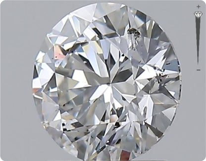 Natural 1.50ct GIA Diamond | Color E | Clarity SI2 | Round Cut | EX EX EX #D10416