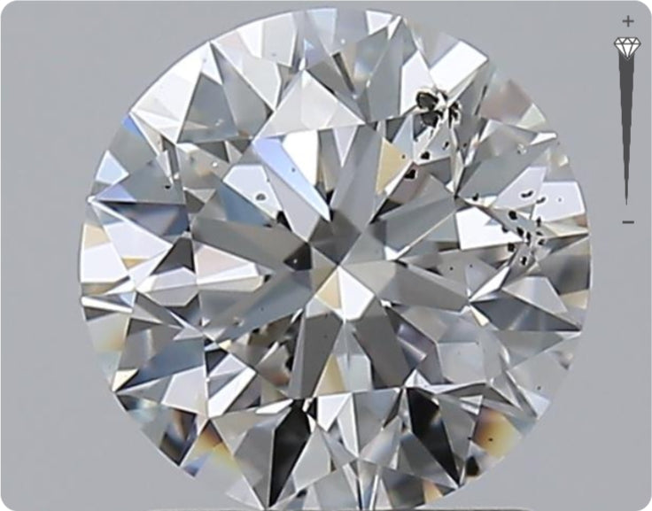 Natural 1.50ct GIA Diamond | Color E | Clarity SI2 | Round Cut | EX EX EX #D10416