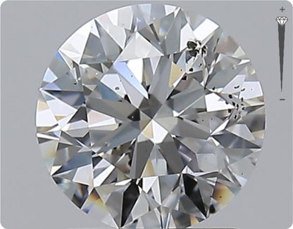 Natural 1.50ct GIA Diamond | Color E | Clarity SI2 | Round Cut | EX EX EX #D10416