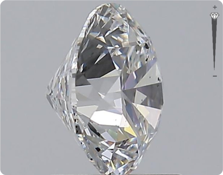 Natural 1.50ct GIA Diamond | Color E | Clarity SI2 | Round Cut | EX EX EX #D10416