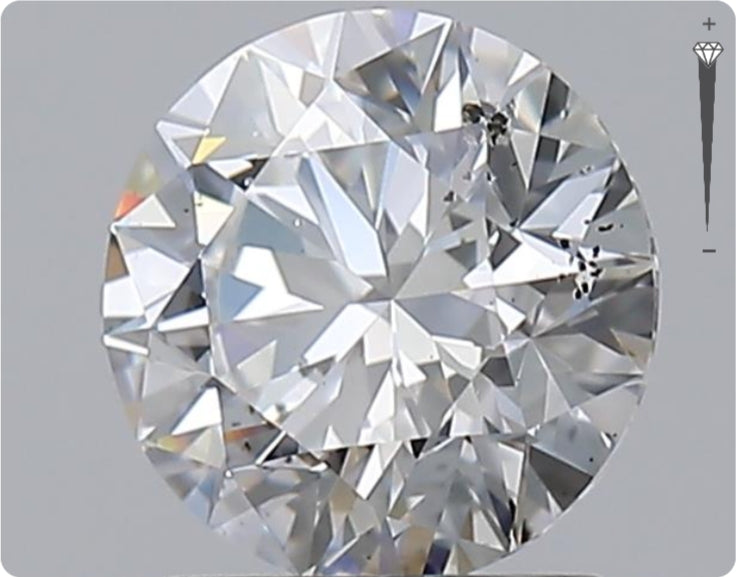 Natural 1.50ct GIA Diamond | Color E | Clarity SI2 | Round Cut | EX EX EX #D10416