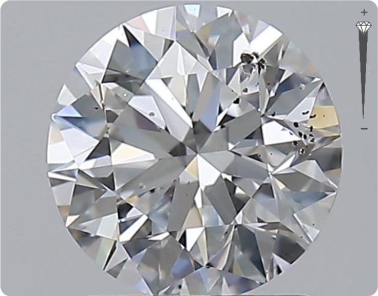 Natural 1.50ct GIA Diamond | Color E | Clarity SI2 | Round Cut | EX EX EX #D10416