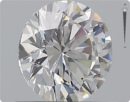 Natural 0.70ct GIA Diamond | Color E | Clarity SI1 | Round Cut | EX EX EX #D10419