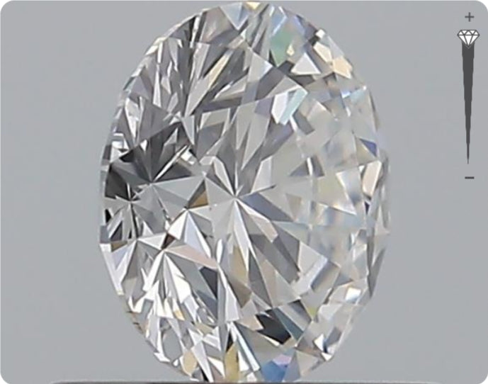 Natural 0.70ct GIA Diamond | Color E | Clarity SI1 | Round Cut | EX EX EX #D10419