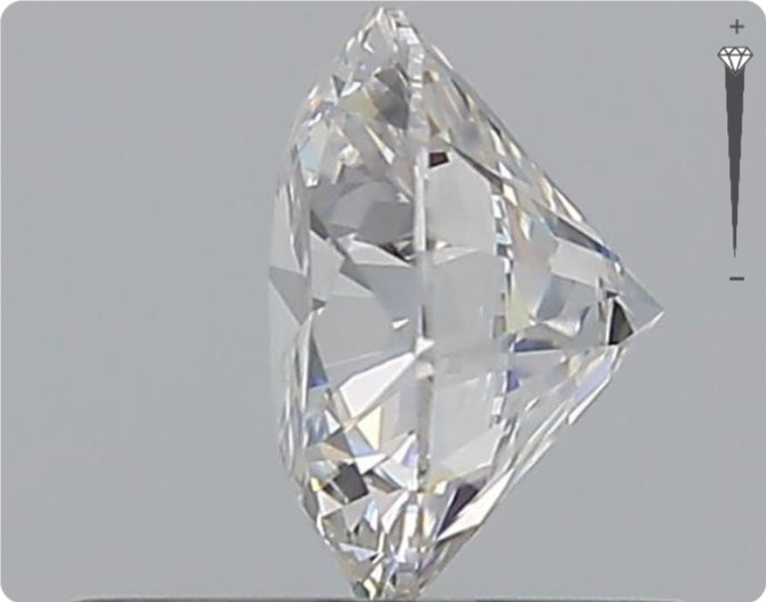 Natural 0.70ct GIA Diamond | Color E | Clarity SI1 | Round Cut | EX EX EX #D10419