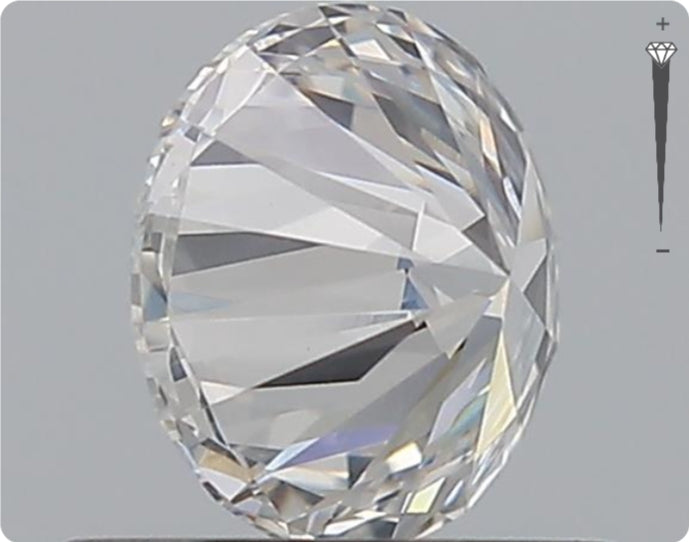 Natural 0.70ct GIA Diamond | Color E | Clarity SI1 | Round Cut | EX EX EX #D10419