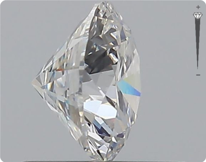 Natural 0.70ct GIA Diamond | Color E | Clarity SI1 | Round Cut | EX EX EX #D10419