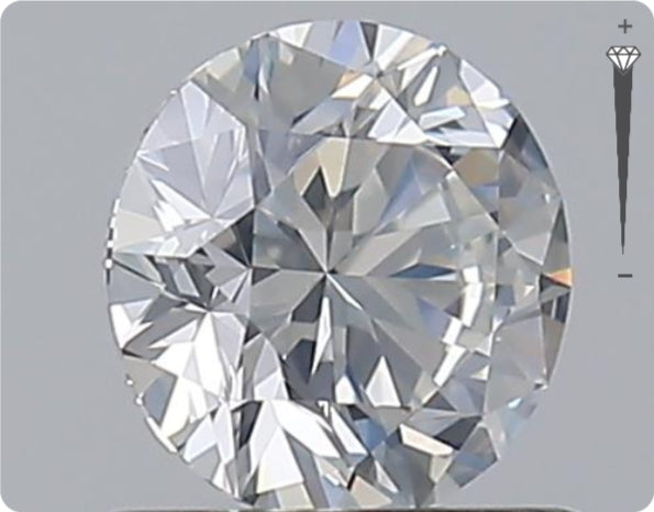 Natural 0.75ct GIA Diamond | Color F | Clarity SI1 | Round Cut | EX EX EX #D10420