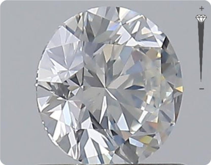 Natural 0.75ct GIA Diamond | Color F | Clarity SI1 | Round Cut | EX EX EX #D10420