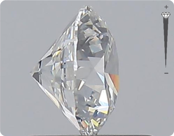 Natural 0.75ct GIA Diamond | Color F | Clarity SI1 | Round Cut | EX EX EX #D10420