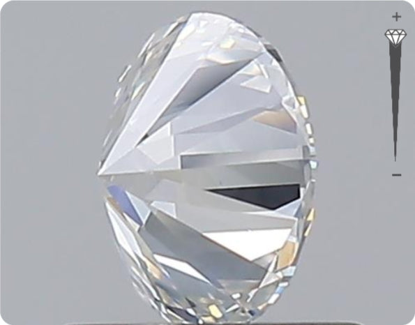 Natural 0.75ct GIA Diamond | Color F | Clarity SI1 | Round Cut | EX EX EX #D10420