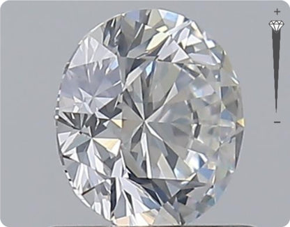Natural 0.75ct GIA Diamond | Color F | Clarity SI1 | Round Cut | EX EX EX #D10420