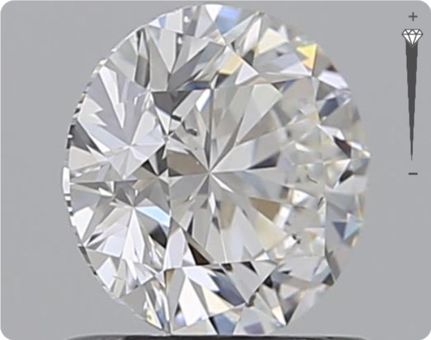 Natural 0.90ct GIA Diamond | Color D | Clarity SI1 | Round Cut | EX EX EX #D10422