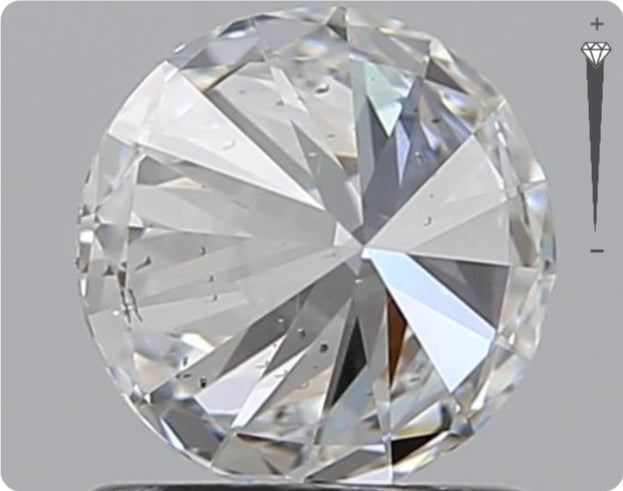 Natural 0.90ct GIA Diamond | Color D | Clarity SI1 | Round Cut | EX EX EX #D10422