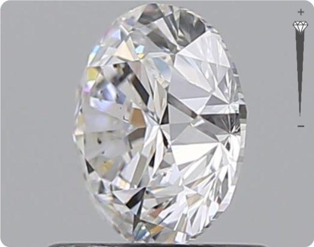 Natural 0.90ct GIA Diamond | Color D | Clarity SI1 | Round Cut | EX EX EX #D10422