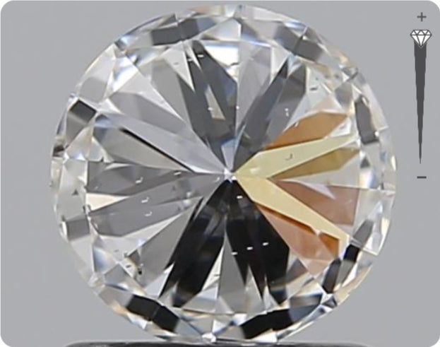 Natural 0.90ct GIA Diamond | Color D | Clarity SI1 | Round Cut | EX EX EX #D10422