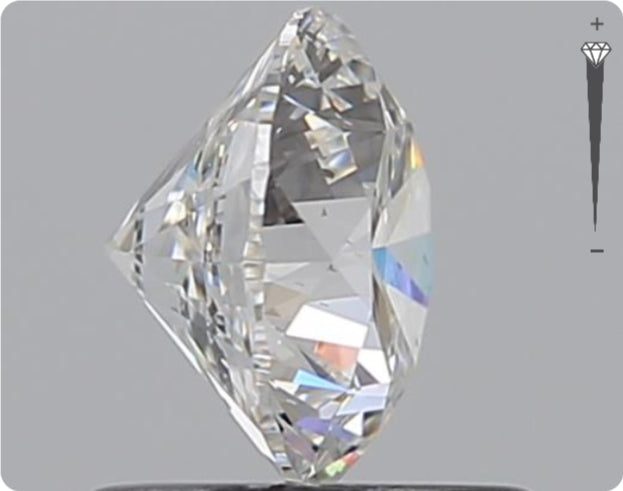 Natural 0.90ct GIA Diamond | Color D | Clarity SI1 | Round Cut | EX EX EX #D10422