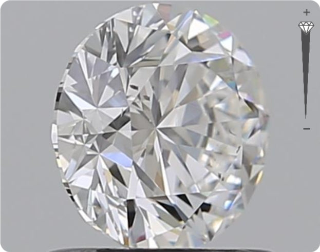 Natural 0.90ct GIA Diamond | Color D | Clarity SI1 | Round Cut | EX EX EX #D10422