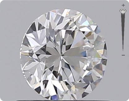 Natural 0.70ct GIA Diamond | Color D | Clarity VVS2 | Round Cut | EX EX EX #D10423