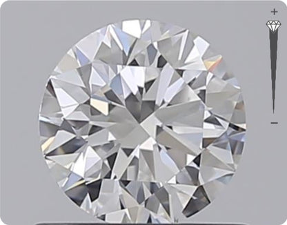 Natural 0.70ct GIA Diamond | Color D | Clarity VVS2 | Round Cut | EX EX EX #D10423