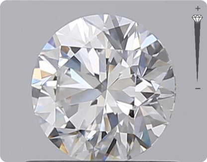 Natural 0.70ct GIA Diamond | Color D | Clarity VVS2 | Round Cut | EX EX EX #D10423