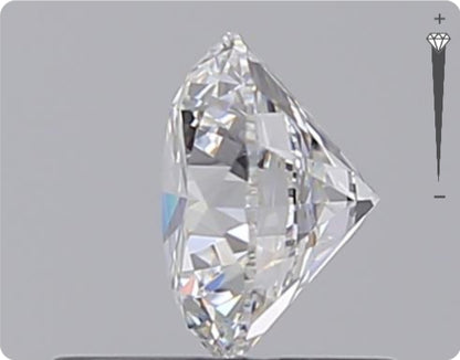 Natural 0.70ct GIA Diamond | Color D | Clarity VVS2 | Round Cut | EX EX EX #D10423