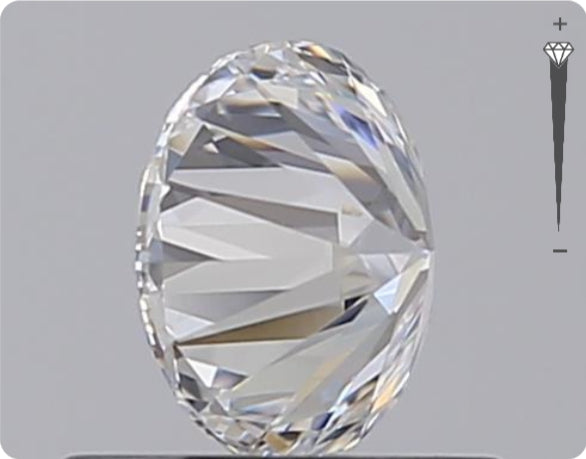 Natural 0.70ct GIA Diamond | Color D | Clarity VVS2 | Round Cut | EX EX EX #D10423