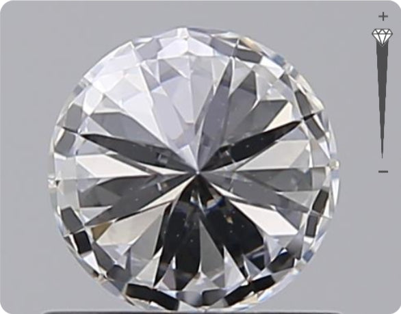 Natural 0.70ct GIA Diamond | Color D | Clarity VVS2 | Round Cut | EX EX EX #D10423