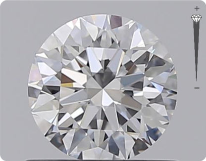 Natural 0.70ct GIA Diamond | Color D | Clarity VVS2 | Round Cut | EX EX EX #D10423