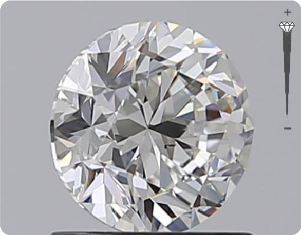 Natural 1.01ct GIA Diamond | H Color | SI1 Clarity | Round Cut | VG EX VG #D10427