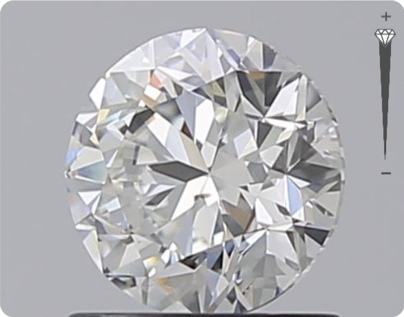 Natural 1.01ct GIA Diamond | H Color | SI1 Clarity | Round Cut | VG EX VG #D10427