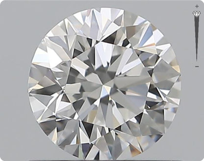 Diamant naturel de 0,71 ct GIA | Couleur E | Pureté VVS2 | Taille ronde | EX EX EX #D10429