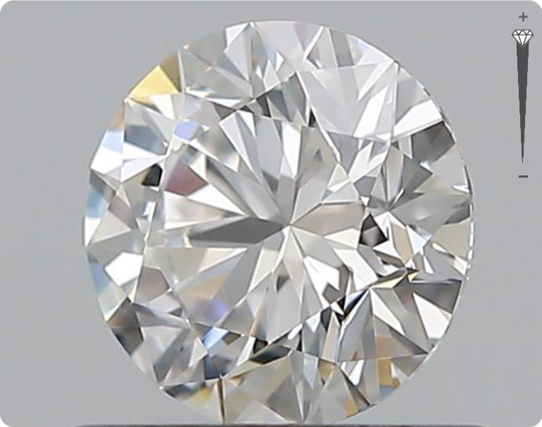 Diamant naturel de 0,71 ct GIA | Couleur E | Pureté VVS2 | Taille ronde | EX EX EX #D10429