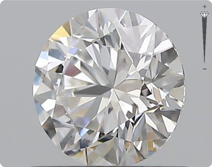 Diamant naturel de 0,71 ct GIA | Couleur E | Pureté VVS2 | Taille ronde | EX EX EX #D10429
