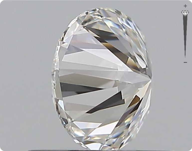 Diamant naturel de 0,71 ct GIA | Couleur E | Pureté VVS2 | Taille ronde | EX EX EX #D10429
