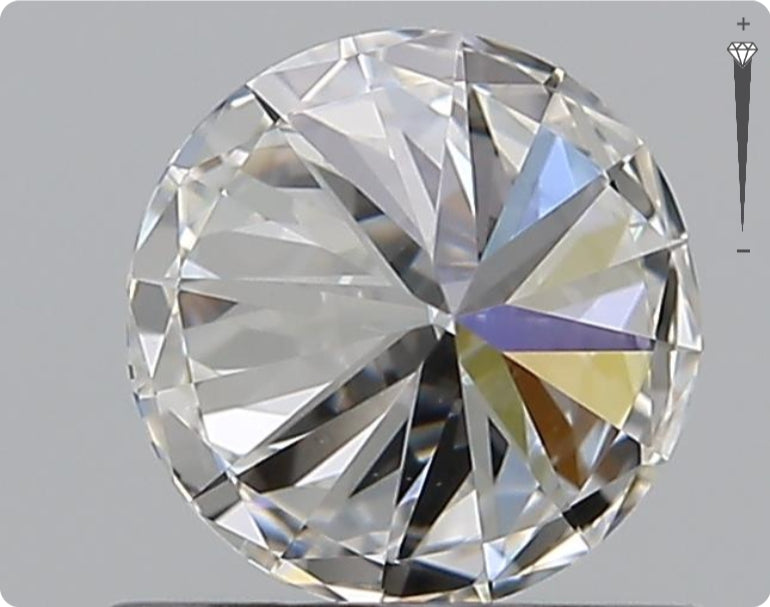 Diamant naturel de 0,71 ct GIA | Couleur E | Pureté VVS2 | Taille ronde | EX EX EX #D10429